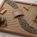 Настольный японский сад камней, отличный подарок, который можно сделать самому